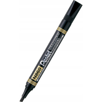 Marker permanentny N860 czarny ścięta końcówka PENTEL Marker permanentny N860 czarny ścięta końcówka PENTEL
