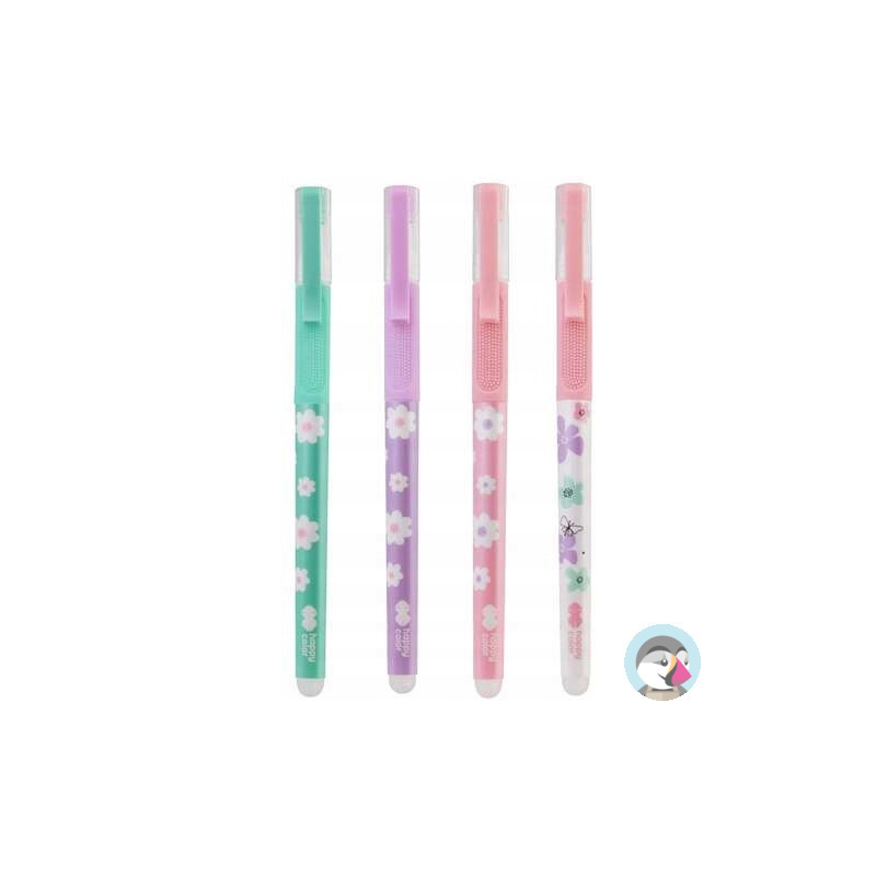 Długopis wymazywalny Pearl Flower 0.5mm niebieski HA 4120 01PF-3 HAPPY COLOR