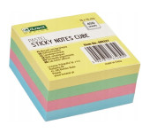 Bloczek samoprzylepny 75x75mm 400k pastelowy 009327 D.RECT