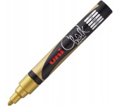 Marker kredowy UNI PWE-5M 1.8mm-2.5mm złoty UNPWE5M/DZL