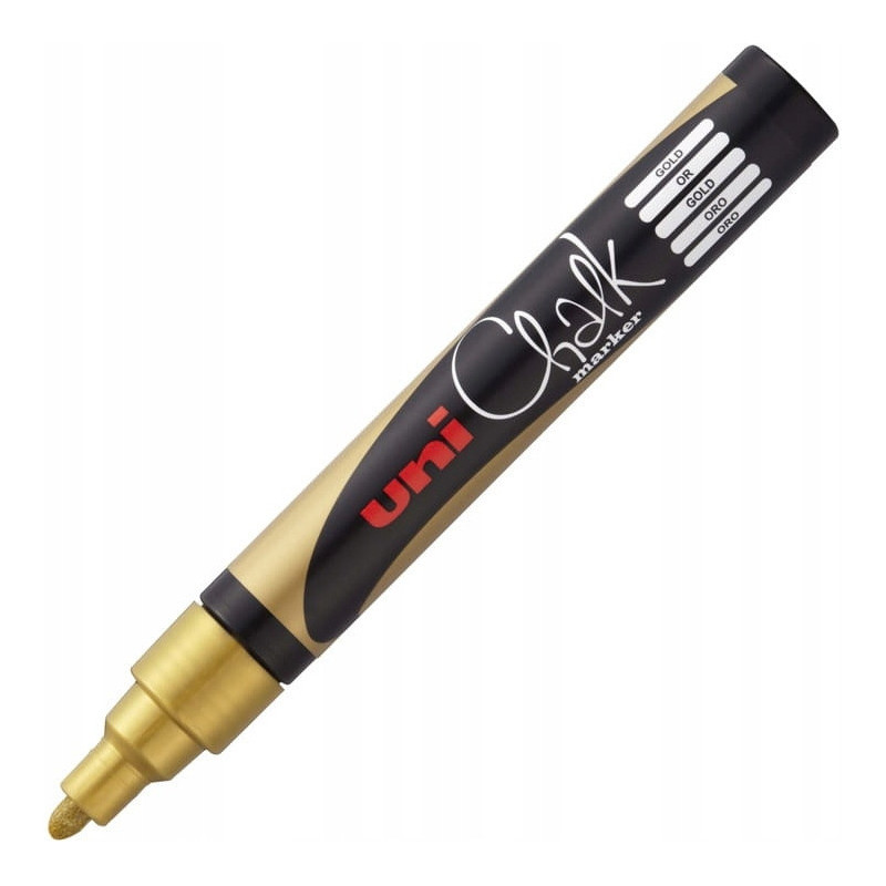 Marker kredowy UNI PWE-5M 1.8mm-2.5mm złoty UNPWE5M/DZL