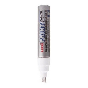 Marker olejowy UNI PX-30 srebrny końcówka ścięta