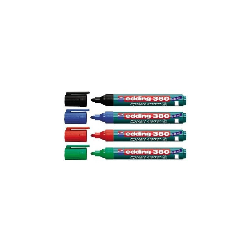 Marker flipchart okrągły 1.5-3mm czarny EDDING 380/001/C