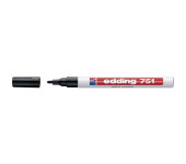 Marker lakierowy 1-2mm 751 czarny okrągła końcówka 751/001/C EDDING