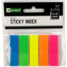 Zakładki indeksujące 45x12mm D.RECT 5x25 sztuk do organizacji dokumentów 009354