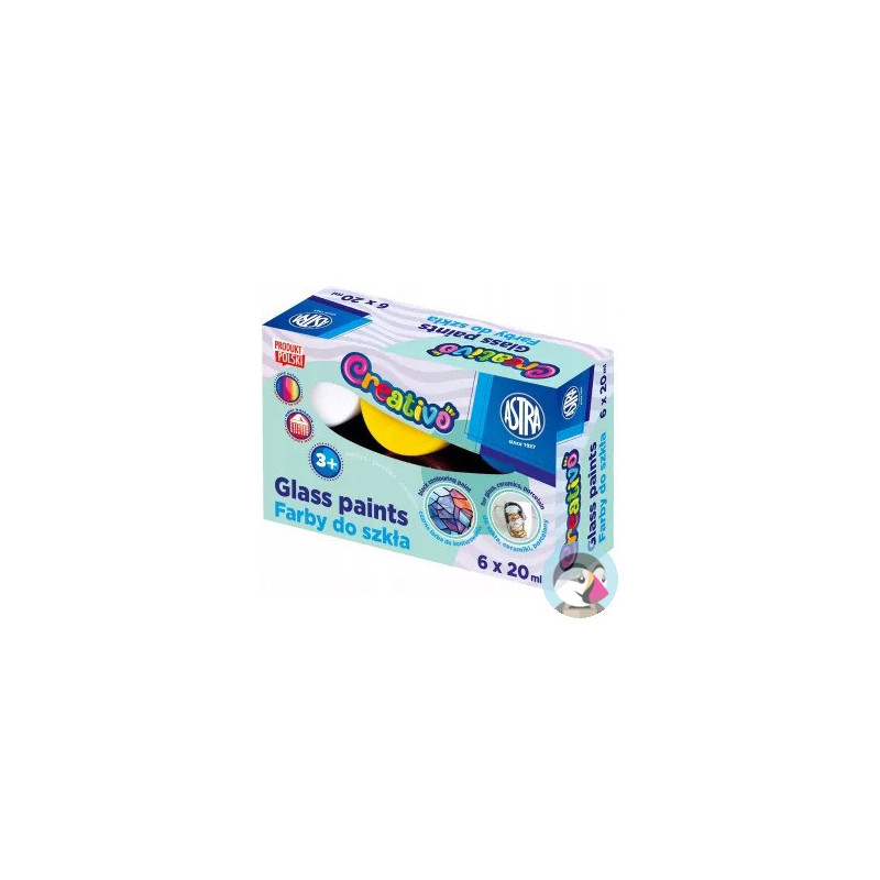 Farby do szkła 6kol. x 20ml 301124006 ASTRA
