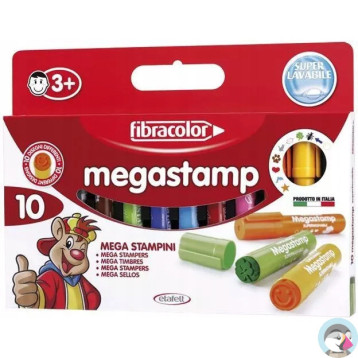 Mazaki STAMP MEGA 10kol. FIBRACOLOR 912