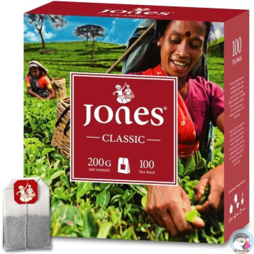 Herbata czarna JONES (100 torebek x 2g) Classic