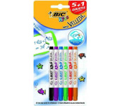 Markery mini KIDS VELLEDA do tablicy suchościeralnej (6szt) 9074611 BIC
