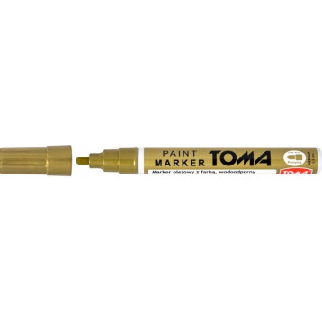 Marker olejowy TO-440 grubość 2.5mm złoty TOMA Marker olejowy TO-440 grubość 2.5mm złoty TOMA