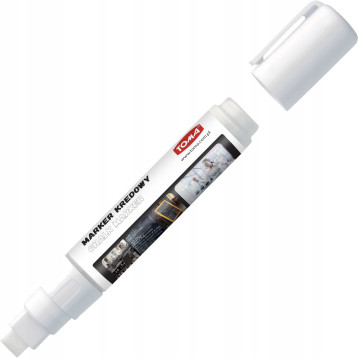 Marker kredowy końcówka 8x5mm biały TO-291 02 TOMA Marker kredowy końcówka 8x5mm biały TO-291 02 TOMA