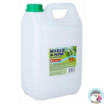 Mydło w płynie 5L antybakteryjne białe perłowe 185104