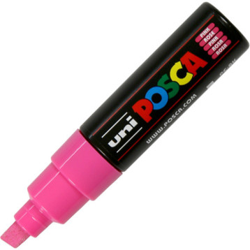 Marker z farbą plakatową Posca PC-8K, różowy, Uni Marker z farbą plakatową Posca PC-8K, różowy, Uni