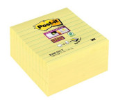 Bloczek samoprzylepny 101x101mm 90k żółty linia (5szt) POST-IT Super Sticky Z-Notes XL (R440-SSCY)
