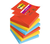 Bloczek samoprzylepny 76x76mm 90k mix kolorów (6szt) POST-IT Super Sticky Z-Notes PLAYFUL