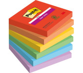 Bloczek samoprzylepny 76x76mm 90k mix kolorów (6szt) POST-IT Super Sticky PLAYFUL