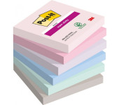 Bloczek samoprzylepny 76x76mm 90k mix kolorów (6szt) POST-IT Super Sticky SOULFUL