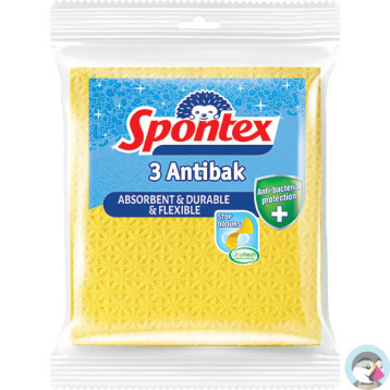 Ścierka gąbczasta ANTITABAK SPONTEX (3 sztuki) 97042487