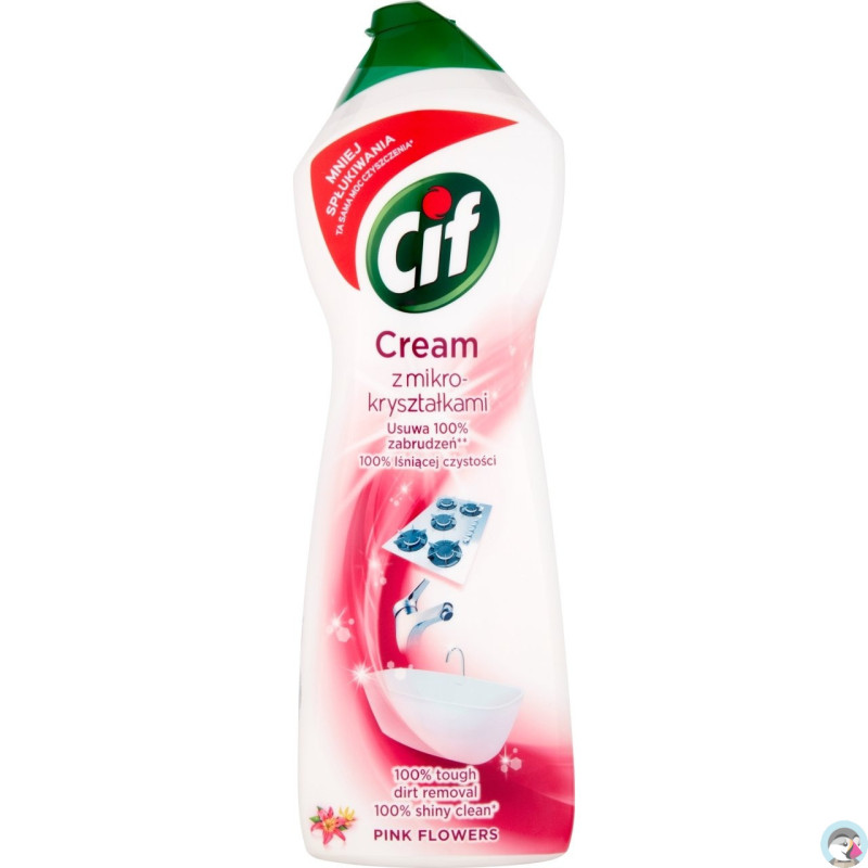 Mleczko CIF czyszczące 780ml Pink z mikrokryształkami