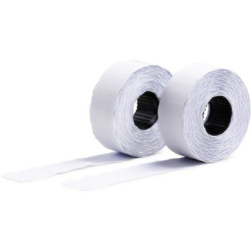 Taśma do metkownicy dwurzędowej 26x16mm (5szt.) biała prosta Taśma do metkownicy dwurzędowej 26x16mm (5szt.) biała prosta