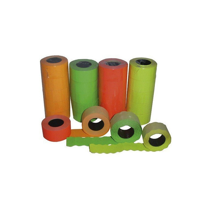 Taśma do metkownicy dwurzędowej 26x16mm (5szt.) prosta zielona