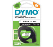 Taśma papierowa biała 12mm x 4m LETRATAG S0721510 DYMO
