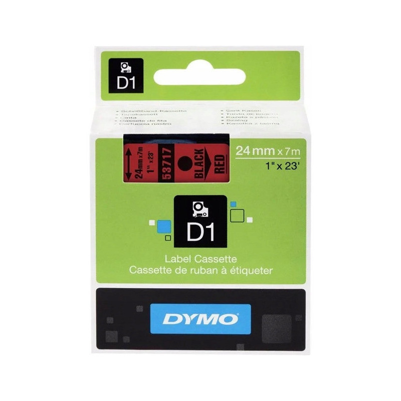 Taśma DYMO D1 24mm/7m czar/cze 53717 S0720970