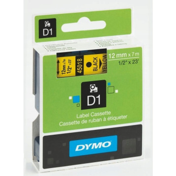 Taśma 12mm/7m czarny /żółta 45018 DYMO S0720580 Taśma 12mm/7m czarny /żółta 45018 DYMO S0720580