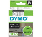Taśma czarny nadruk na przezroczystym 6mm x 7m DYMO S0720770