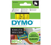 Taśma czarny nadruk na żółtym 6mm x 7m DYMO S0720790