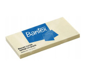 Karteczki samoprzylepne bloczek 50x40mm Zestaw 100 kartek x 3 sztuki żółty 400086386 BANTEX