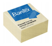 Karteczki samoprzylepne bloczek 75x75mm 400 kartek żółty 400086401 BANTEX