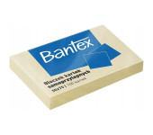 Karteczki samoprzylepne bloczek 50x75mm 100 kartek żółty 400086385 BANTEX
