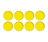 Magnesy do tablic żółte wypukłe 20mm (8szt.) GM300-PY8 TETIS