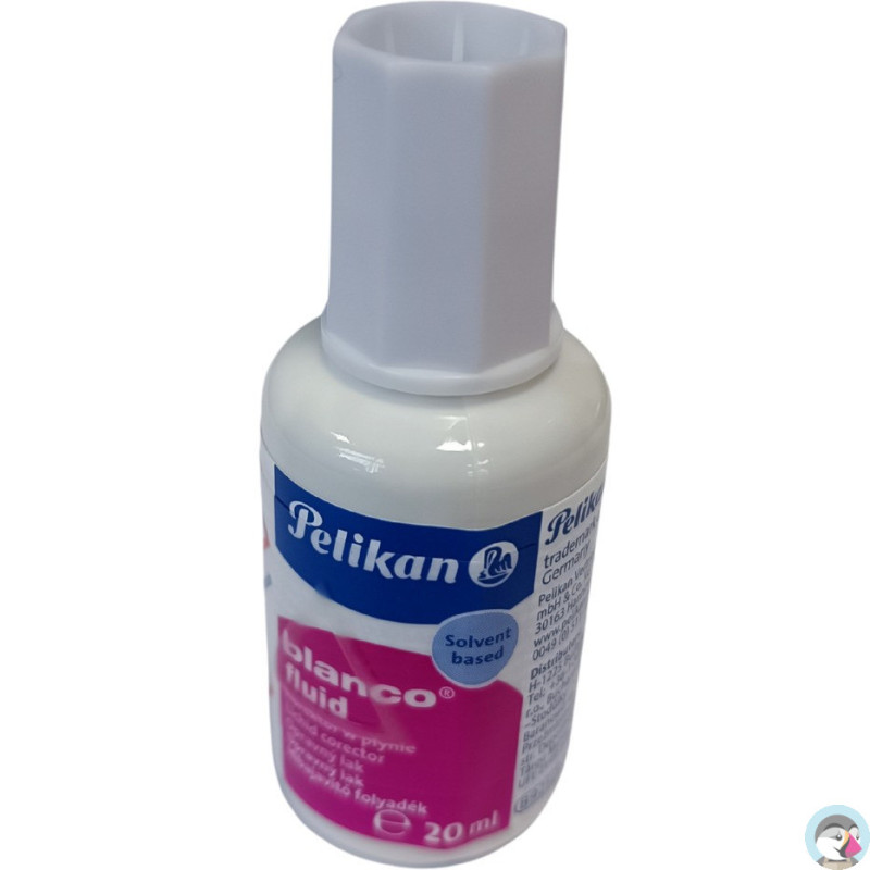 Korektor w pędzelku BLANCO FLUID 20ml z rozpuszczalnikiem 300001132 PELIKAN