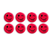 Magnesy do tablic czerwone języczki 20mm/8 GM300-TC8 TETIS