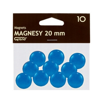 Magnesy 20mm GRAND niebieskie (10szt.) 130-1690 GRAND Magnesy 20mm GRAND niebieskie (10szt.) 130-1690 GRAND
