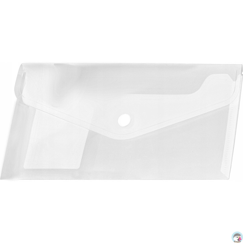 Koperta PP na zatrzask DL transparentna (12 szt.) BT612-T TETIS