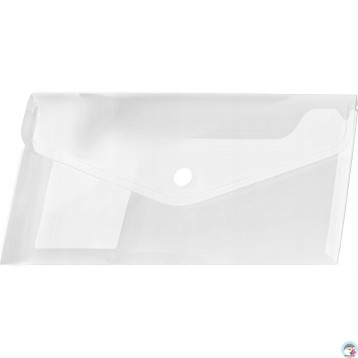 Koperta PP na zatrzask DL transparentna (12 szt.) BT612-T TETIS