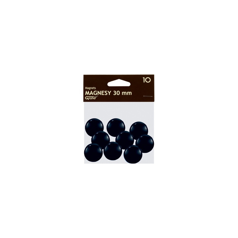 Magnesy 30mm GRAND czarne (10szt.) 130-1694 GRAND