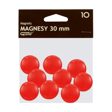 Magnesy 30mm GRAND czerwone (10szt.) 130-1695 GRAND