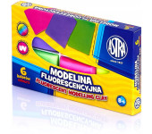 Modelina termoutwardzalna fluorescencyjna zestaw 6 kolorów 83911902 ASTRA