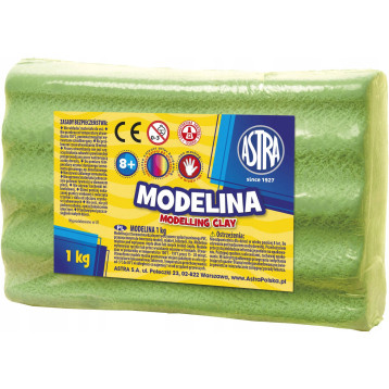 Modelina termoutwardzalna 1kg zielona jasna 304111005 ASTRA Modelina termoutwardzalna 1kg zielona jasna 304111005 ASTRA