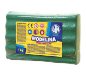 Modelina termoutwardzalna 1kg zielona 304111008 ASTRA