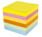 Bloczek do notatek nieklejony kolorowy 85x85x35mm NATUNA