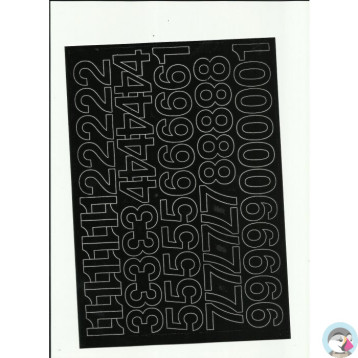 LITERY samoprzylepne 3cm (8) białe ARTDRUK