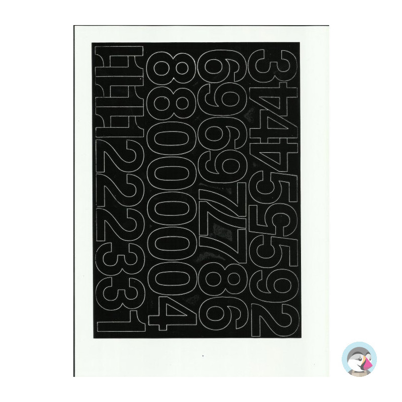 CYFRY samoprzylepne 4cm (8) j.żółte ARTDRUK