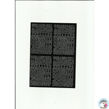 LITERY samoprzylepne 0.7cm (8) żółte ARTDRUK