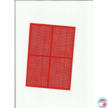 Cyfry samoprzylepne 0,7cm (8) czerwone ARTDRUK