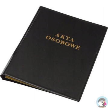 Teczka akt osobowych A4 PVC czarna 0409-0013-01 PANTA PLAST